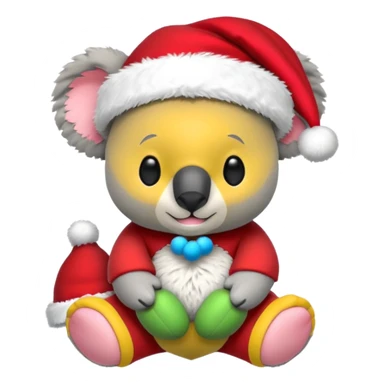 Koala with santa and tonies set sticker