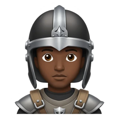 black man with raider helmet sticker