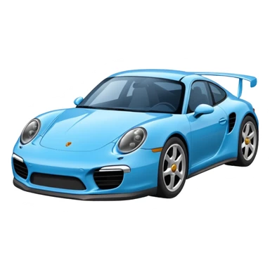 Voiture Porsche bleue sticker