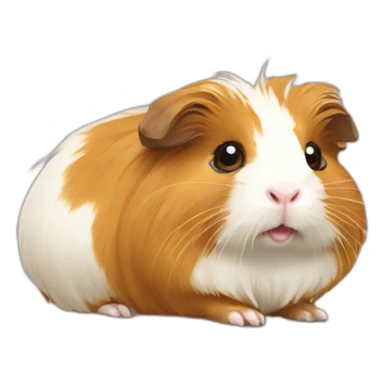 Golden abyssinian guinea pig sticker