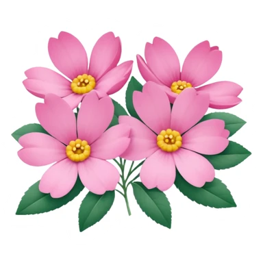 Polaroid photo of pink flowers sticker