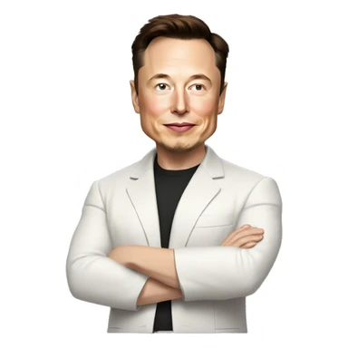 elon musk in tesla sticker