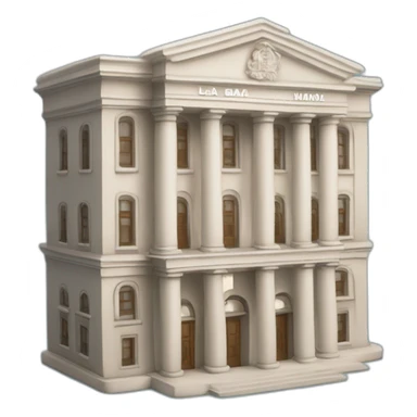 EDIFICIO DEL BANCO DE LA MONEDA CON DINERO sticker