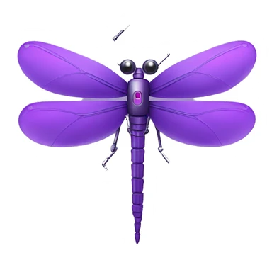 purple robotic dragonfly sticker