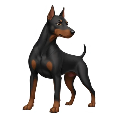 black doberman Y3 sticker