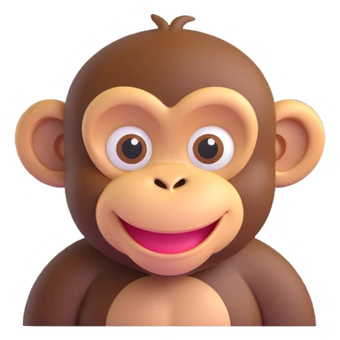 smirking monkey sticker