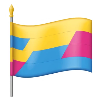 pansexual flag sticker