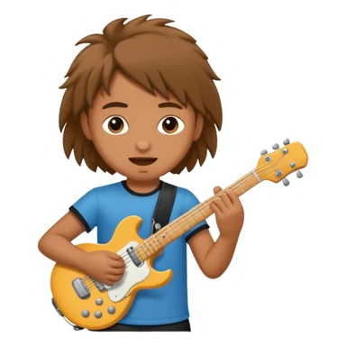 rock player kids sticker