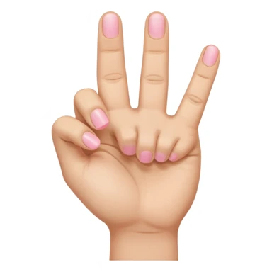 Like the middle finger flipping off emoji but with the pinky finger only (pinky finger flipping off) sticker
