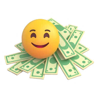 money, 3D Microsoft Fluent emoji style sticker