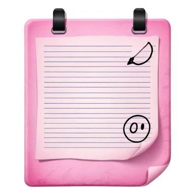 exam paper pink themed  sticker