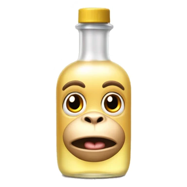 DRACOS'S Baby oil bottle with monkey face sticker