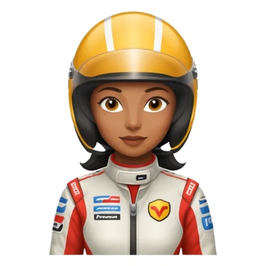Formula racer black woman sticker