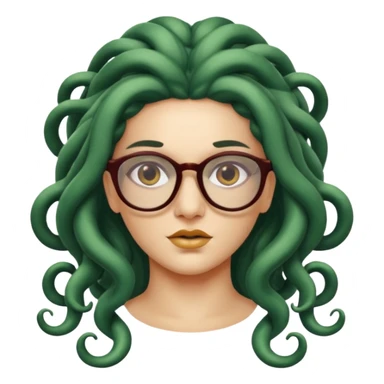 Medusa Versace with glasses  sticker