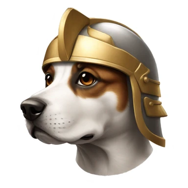 gladiator helmet dog sticker