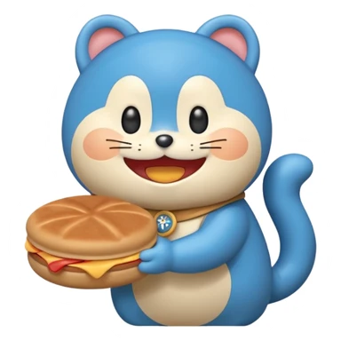 Doraemon Eating Dorayaki  sticker