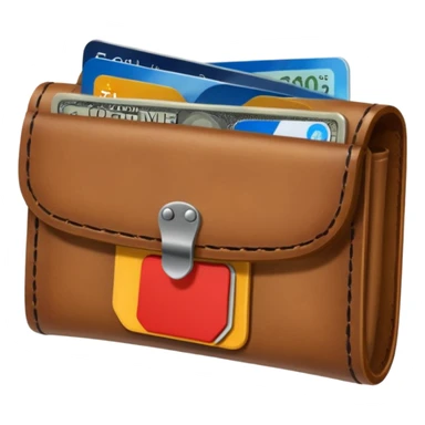 empty wallet with no money sticker