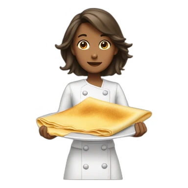 fille qui fait tomber un crêpe sticker