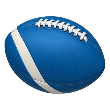 blue football ball sticker