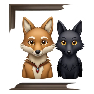  Coyote and Crow sticker
