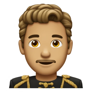 Príncipe con cabello marrón claro sticker