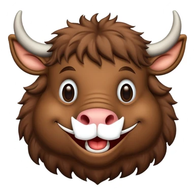 A funny water buffalo sticker