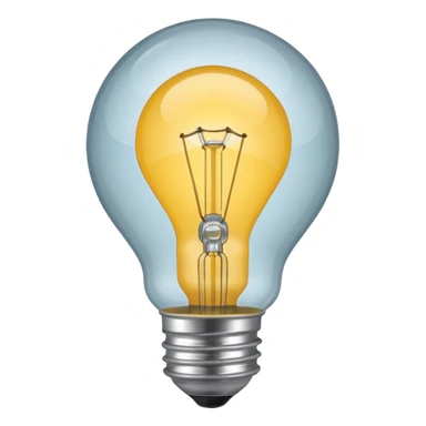 designer light bulb round globe sticker