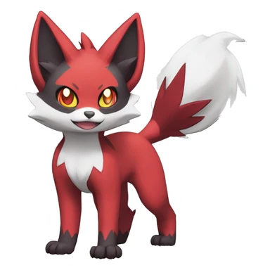 Litten-Zoroark-Zangoose-Mightyena-Zorua full body sticker