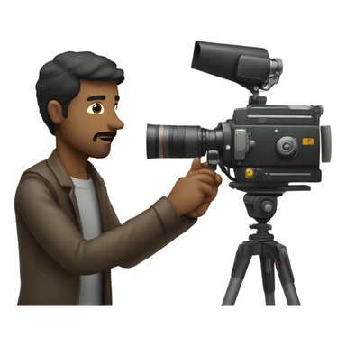 man making film sticker