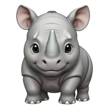 cute baby rhino sticker