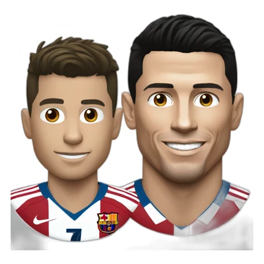 Cristiano Ronaldo Lionel Messi sticker