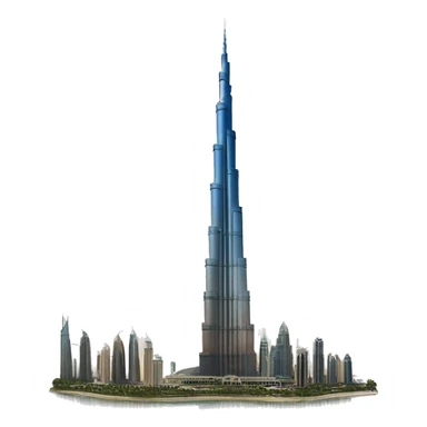 photorealistic Burj khalifa sticker