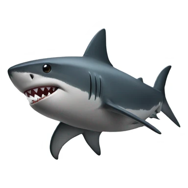 Shark with black hoodie sticker
