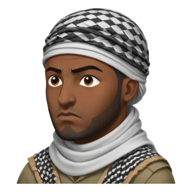 angry Iraqi, in profile sticker