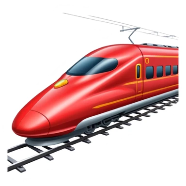 Red bullet Train sticker