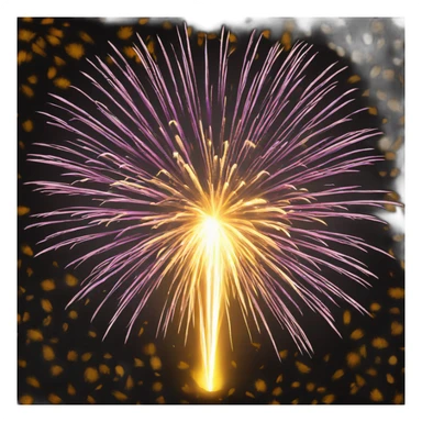 Firework yelow sticker