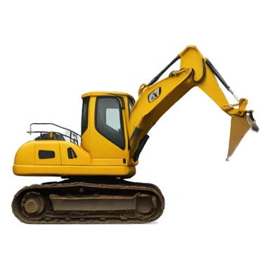 Duck on a excavator sticker