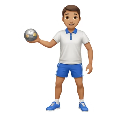 A pétanque player sticker