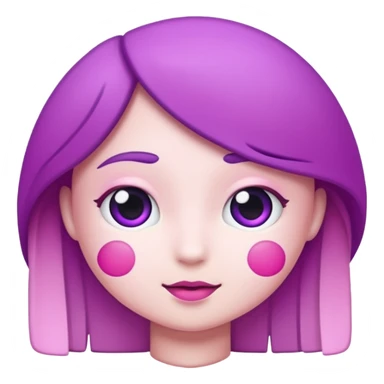 Purple pink and white hearts  background  sticker