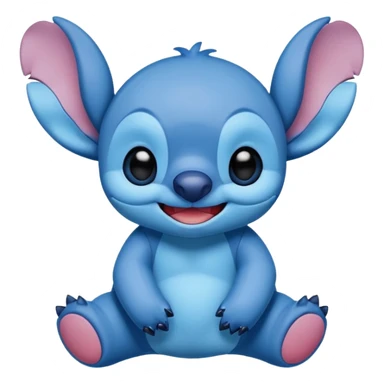 Stitch in  rosa sticker