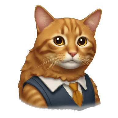 Chat roux  sticker