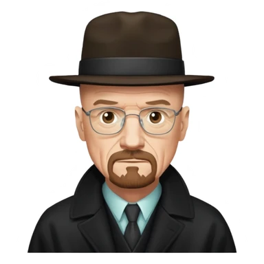 Walter white in coat  sticker