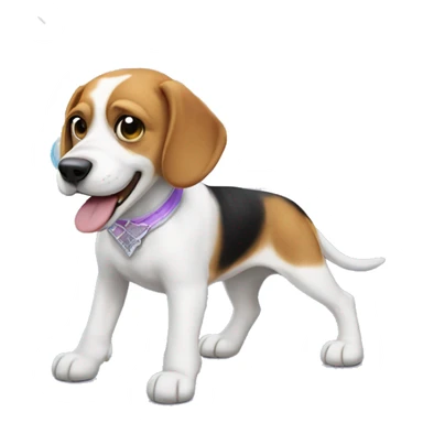 Tooth fairy beagle  sticker
