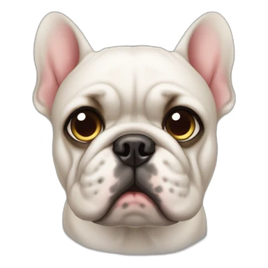 french buldog sad sticker