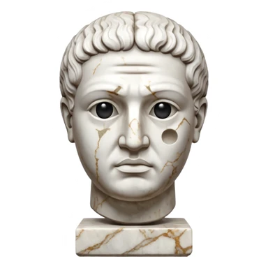 ancient greece marble sculpture head sticker