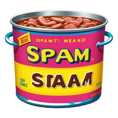 pop art SPAM meat slop advertisement warhol landscape  sticker