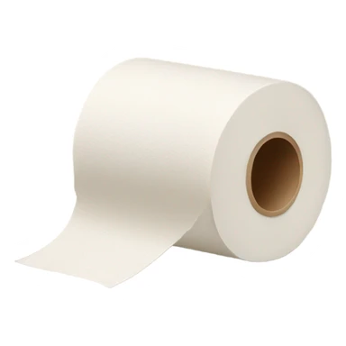 Beige toilet paper  sticker