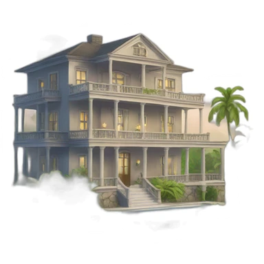 Gay home island mansion  sticker