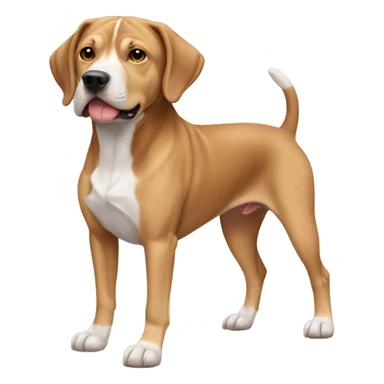 Beagle lab Pitbull tan and brown and black  sticker