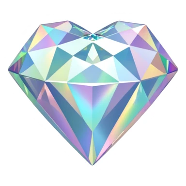 bow shaped 56-carat iridescent diamond sticker